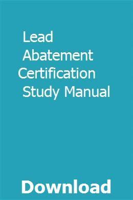 Lead Abatement Certification Study Manual | 12 gauge, Summer anthems ...