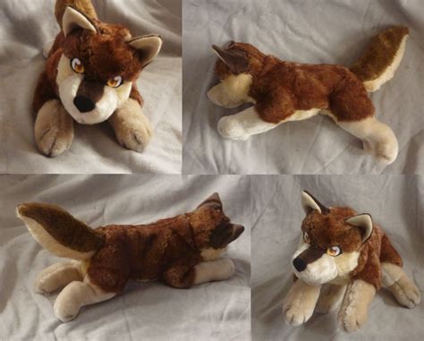 Brown wolf pup plush: finished by CyanFox3 on DeviantArt