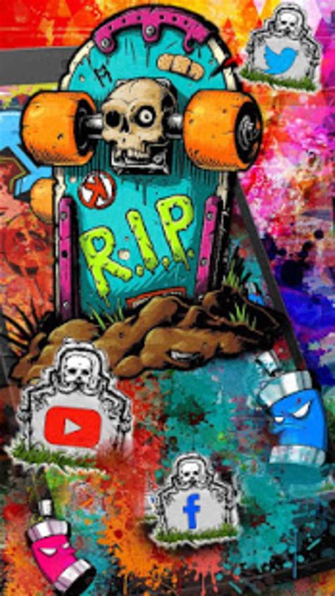 🔥 Download Graffiti Skate Themes HD Wallpaper 3d Icons For Android by @amandaj | Hd And 3d ...