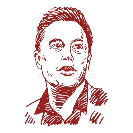 Elon Musk, CEO of Tesla Motors and SpaceX. | Illustration sketches, Tesla motors, Stock illustration