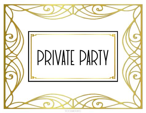 Printable Private Party Event Sign Rose Gold Art Party Decor - Etsy Sweden