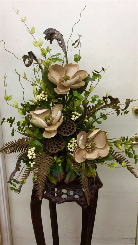 Magnolias Silk Flower Arrangement for Home Decor