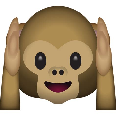 Download Hear No Evil Monkey Emoji | Emoji Island