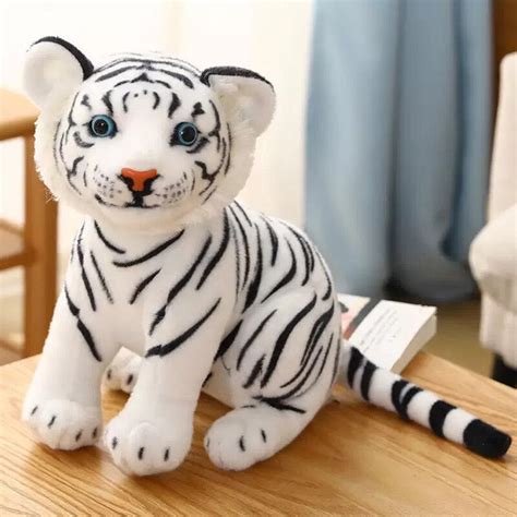 Baby Tiger Plush | White and Brown Stuffed Animal [Free Shipping]