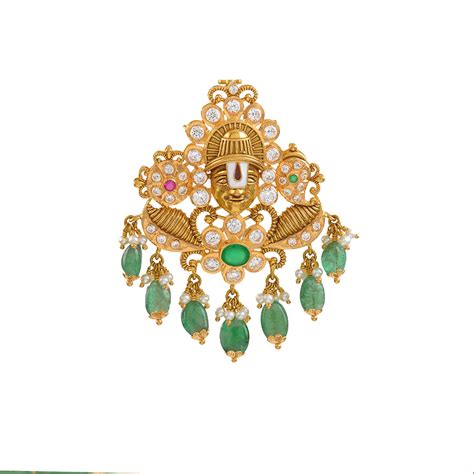 Lord Balaji Gold Pendant