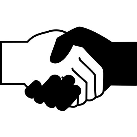 Computer Icons Handshake Black and white Scalable Vector Graphics Clip ...