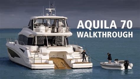 All-New Aquila 70 | Full In-Depth Walkthrough | Power Catamaran | Power ...