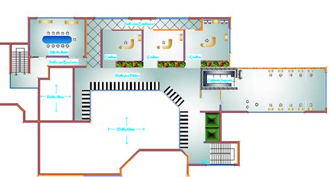 Bank Floor Plan Design