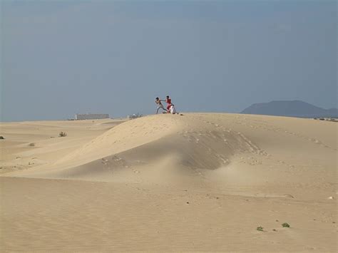 Corralejo Dunes Natural Park in Fuerteventura.