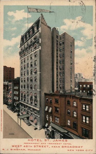 Hotel St. James New York, NY Postcard