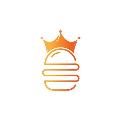 Burger king vector logo design. Burger with crown icon logo concept. 11468717 Vector Art at Vecteezy