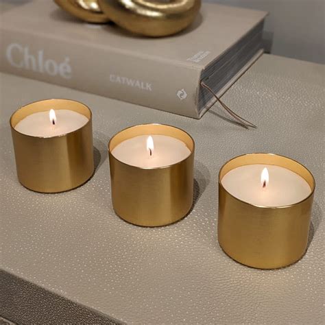 Epiphany Set of 3 Mini Gold Candles – Rowen Homes