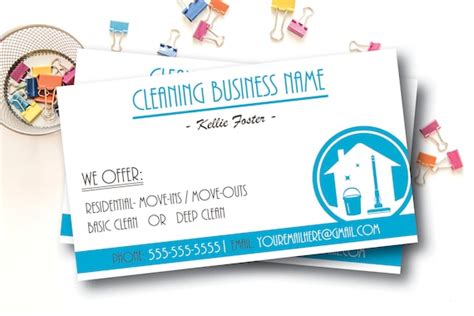 Cleaning Service Business Cards : House Cleaning Service Business Card ...