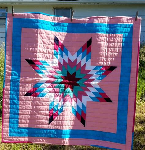 Baby quilt for Kelli O. 06-24-18 | Quilts, Native american quilt patterns, Star quilt patterns