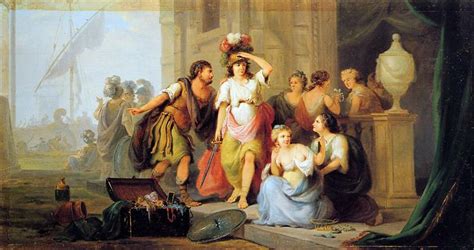 Odysseus discovers Achilles - Jacob van Strij - WikiArt.org