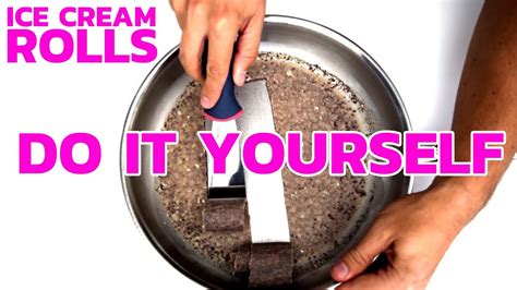 Ice Cream Rolls - DIY RECIPE | How to make Ice Cream Rolls at home - with Oreo & Brownie - YouTube