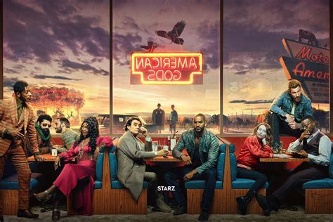 [POSTER] ‘American Gods’ Season 2: Cast at the Motel America Diner – TVLine