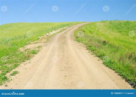 Cart track stock image. Image of green, road, track, summer - 15868311