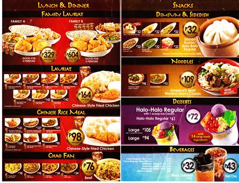 Chowking - Pinoy Food Delivery Menus