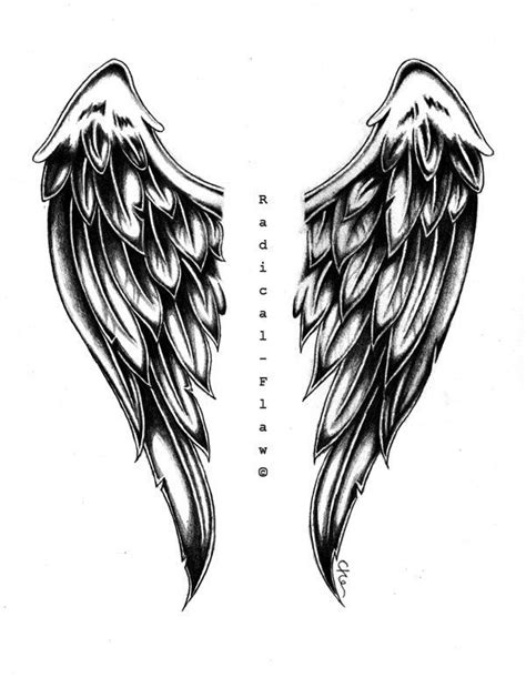 Latest Angel Wings Tattoos Design | Wings tattoo, Angel wings drawing, Wing tattoo designs