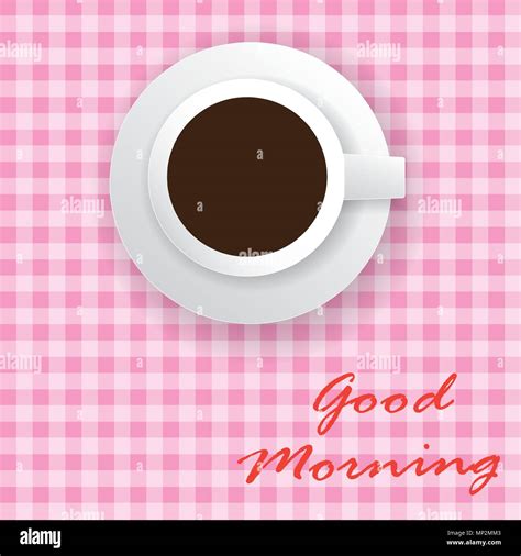 Vector illustration of Good morning with coffee Stock Vector Image & Art - Alamy