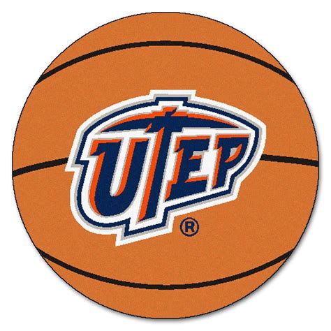 FANMATS NCAA UTEP Orange 2 ft. 3 in. x 2 ft. 3 in. Round Accent Rug-1460 - The Home Depot