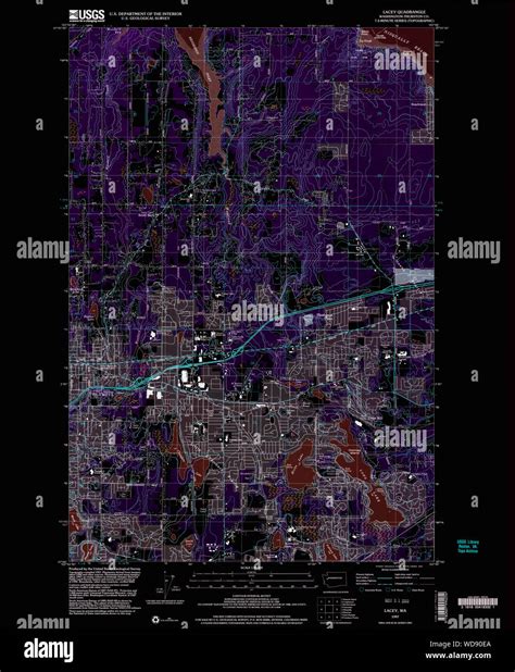 Lacey washington map hi-res stock photography and images - Alamy