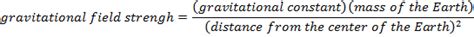 Gravitational Field Formula