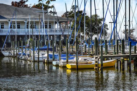 Sailboats at the Fairhope Yacht Club Photograph by Michael Thomas - Fine Art America