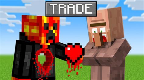 Minecraft But You Can Trade Your Hearts - YouTube