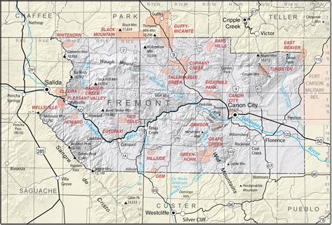 Fremont County Colorado Map | secretmuseum