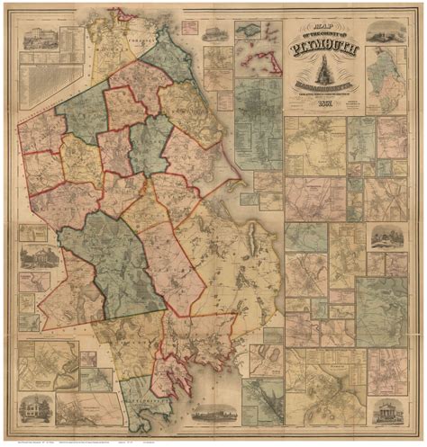 Plymouth County Map - american political economy