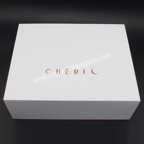 Custom Logo Luxury White Gift Geschenk large foldable box packaging ...