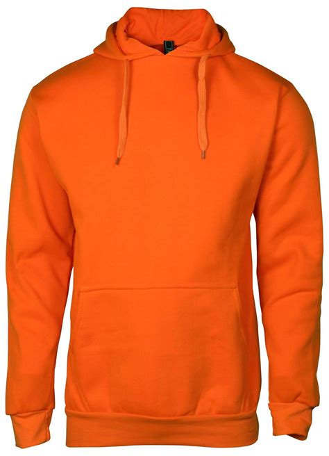 9 Crowns - 9 Crowns Men's Bright Neon Pullover Sweater Hoodie (Large, Neon Orange) - Walmart.com ...