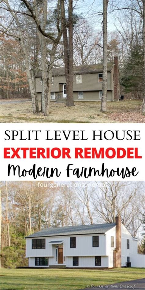 Split Level House Exterior Makeover | Four Generations One Roof