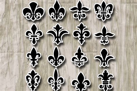 Fleur de lis silhouette graphics illustration (86889) | Illustrations ...