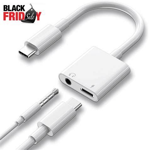 USB-C 2-in-1 Earphones Adapter with Mic and Fast Lebanon | Ubuy