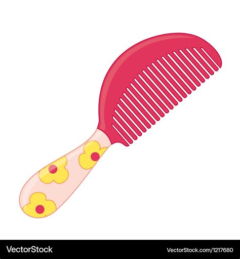 Cartoon comb Royalty Free Vector Image - VectorStock