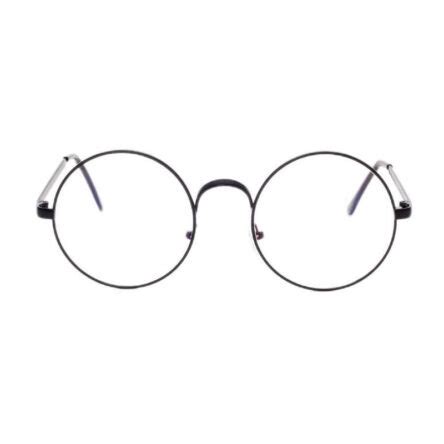 Metal Round Wire Frame Plain Glasses