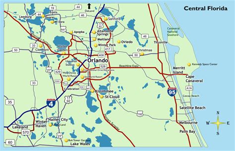 Location - Qgo Places - Central Florida Attractions Map - Printable Maps