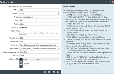 Jira Ticket Template