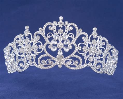 Bridal Tiara Wedding Crown Silver Crystal Tiara - Etsy