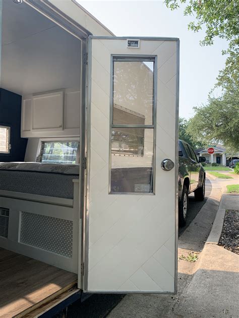 Vintage Camper Door Makeover: $10 Interior Transformation