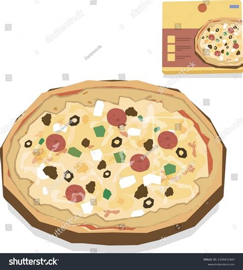 Pizza Frozen Pizza Box Illustration Stock Vector (Royalty Free ...