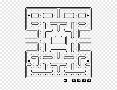 Pac Man Maze Coloring Pages