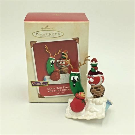 Hallmark Ornament VeggieTales SANTA TOO ROUND FOR THE CHIMNEY 2002 for sale online | eBay ...