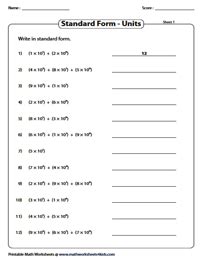 Exponential Form Grade 6