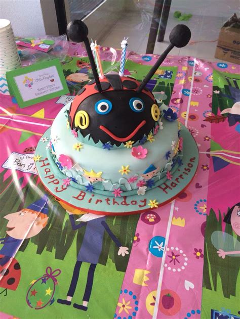 Gaston the Ladybird birthday cake. Ben and Holly's little Kingdom party | Ben and holly, 4th ...