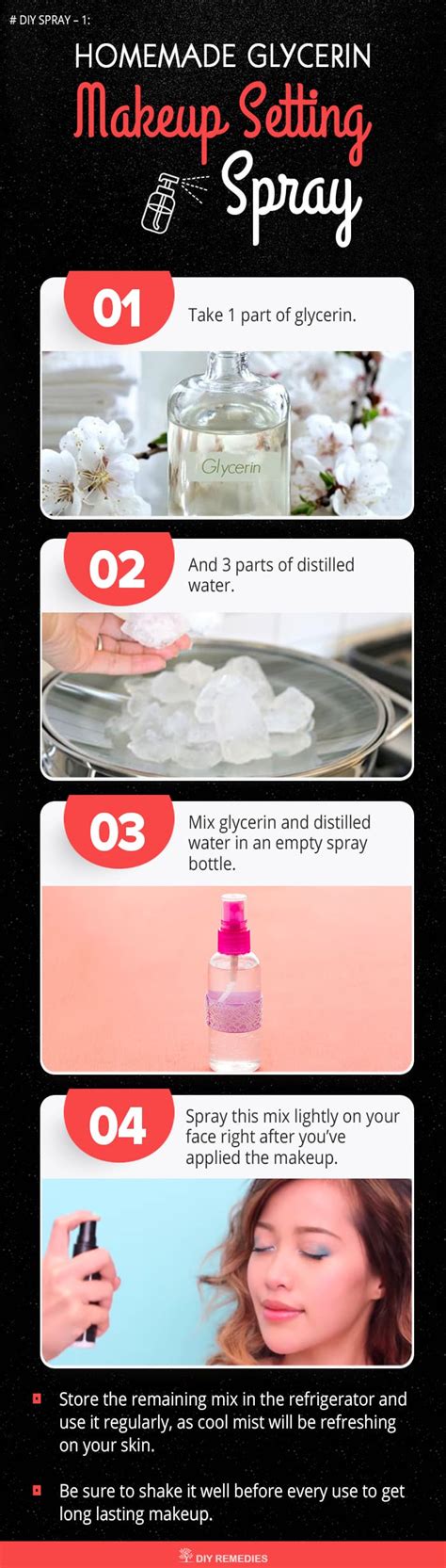 DIY Homemade Makeup Setting Spray