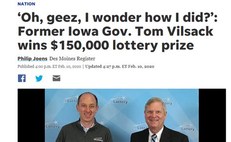 The Mindless Freaks: Former Iowa Governor Tom Vilsack wins $150k on the ...